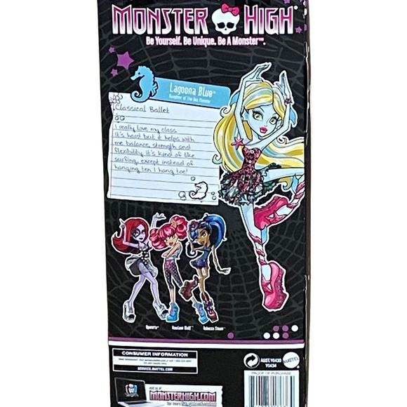 Monster High Dance Class Lagoona Blue Classical Ballet Doll 2012 NEW! - Picture 3 of 5